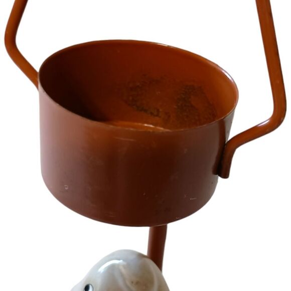 Yankee Candle Ghost Candle Holder Halloween Ceramic Ronnie Walter NO SHADE Vtg - Picture 6 of 16